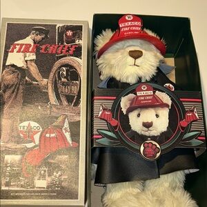 Fire Chief collectible The Bear Box vintage 1999 NWOT